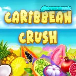 Tampilan visual slot Caribbean Crush dengan tema tropis